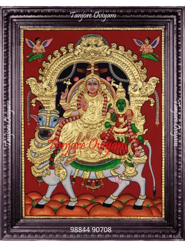 Antique Pradosham Shiva Tanjore painting
